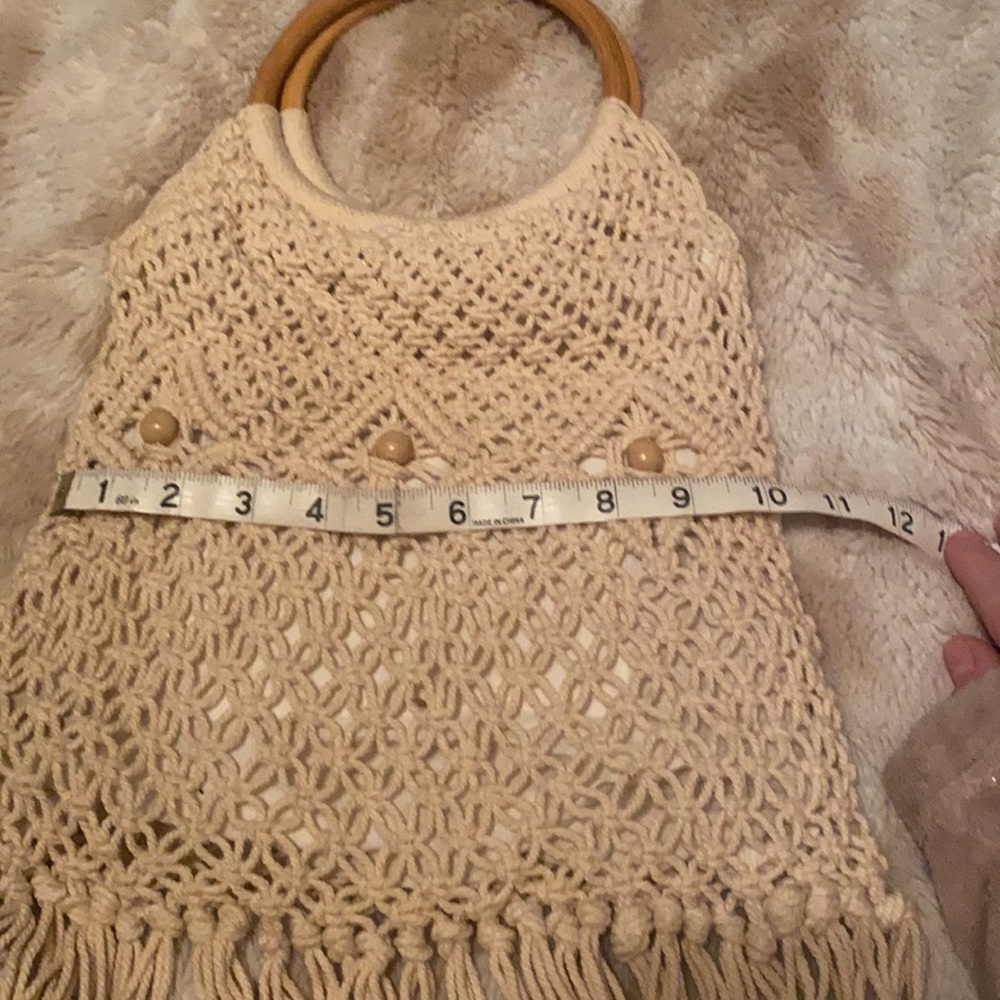 Macramé boho handbag - Picture 6 of 6